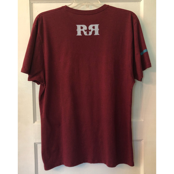 Rock Revival, Men's T Shirt, Size X Large, Burgundy/Maroon, Short Sleeves, Eagle - Picture 2 of 6